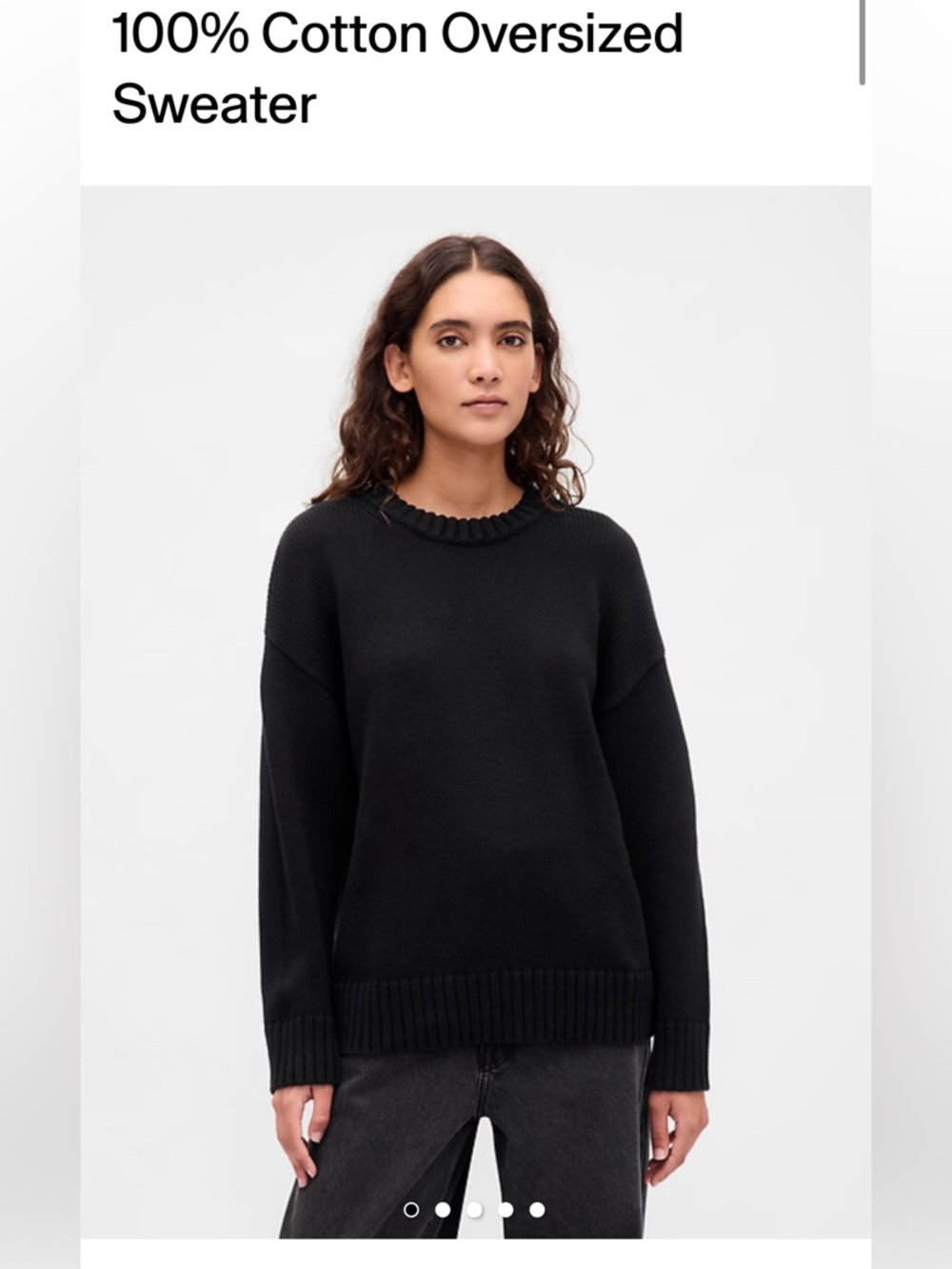 Gap Oversized 100% Cotton Sweater